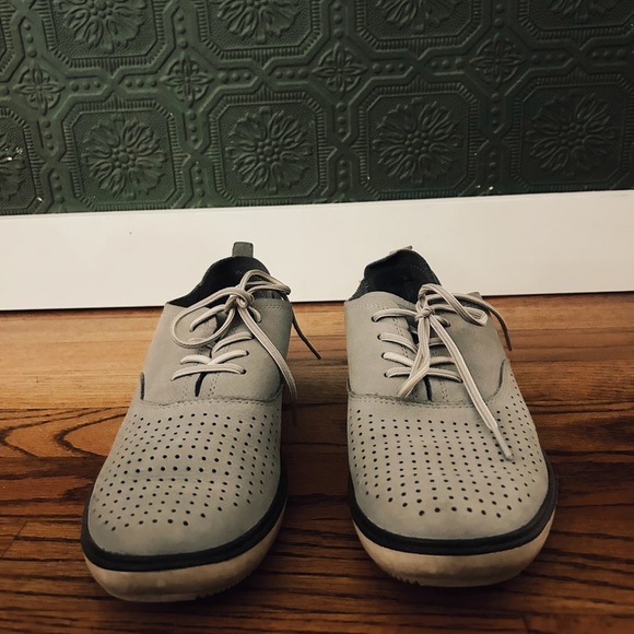 Merrell Women's Around Town LACE AIR Fashion Leather Sneaker Sleet Size 8.5 - Picture 4 of 7